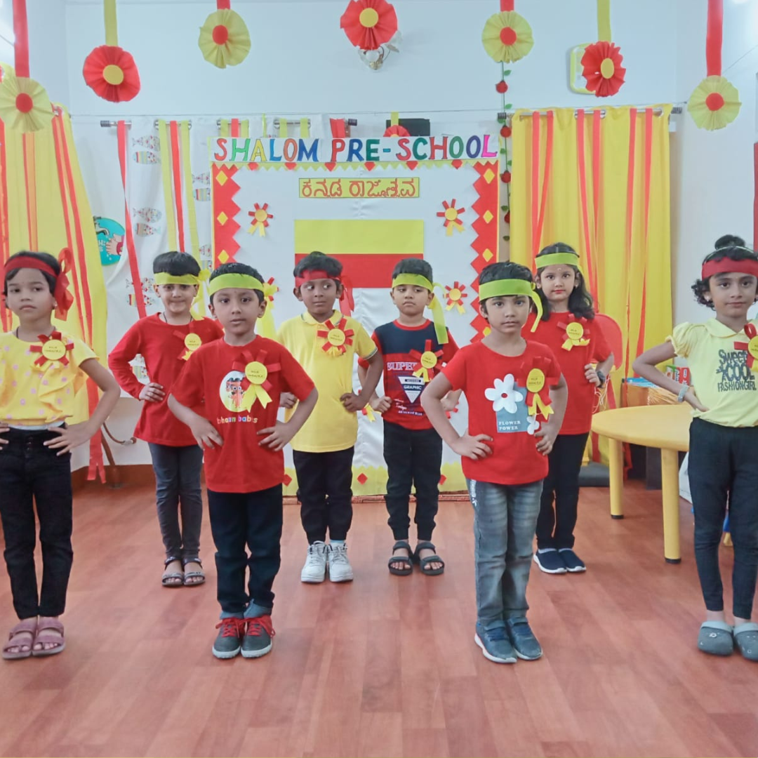 Students at Shalom Preschool Ramamurthy Nagar